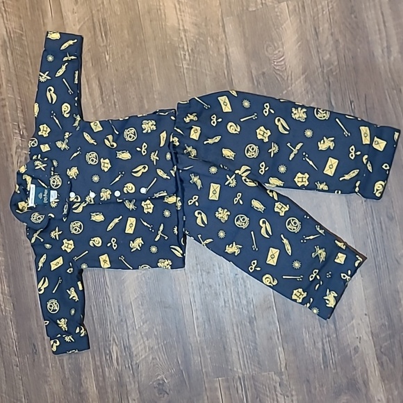 PBK Pottery Barn Kids Wizarding World Harry Potter Navy Pajamas 2 Toddler - Picture 1 of 4